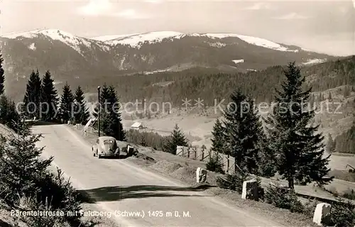 AK / Ansichtskarte Baerental Feldberg Passstrasse mit Feldberg Kat. Feldberg (Schwarzwald)