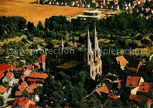AK / Ansichtskarte Duderstadt Fliegeraufnahme mit Kirche Kat. Duderstadt