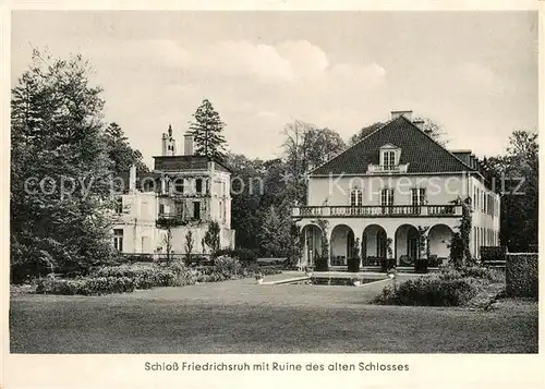 AK / Ansichtskarte Aumuehle Lauenburg Schloss Friedrichsruh mit Ruine des alten Schlosses Kat. Aumuehle