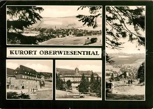 AK / Ansichtskarte Oberwiesenthal Erzgebirge Panorama Sportschule Ferienheim Aktivist Kat. Oberwiesenthal
