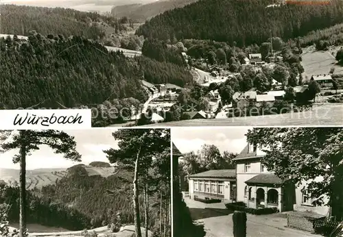 AK / Ansichtskarte Wurzbach Landschaftspanorama Gaststaette Hotel Kat. Wurzbach
