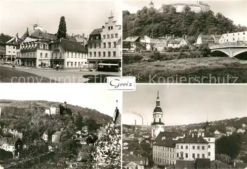 AK / Ansichtskarte Greiz Thueringen Puschkinplatz Schloss Stadtkirche Kat. Greiz