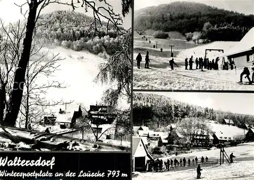 AK / Ansichtskarte Waltersdorf Zittau Wintersportplatz an der Lausche Zittauer Gebirge Kat. Grossschoenau Sachsen