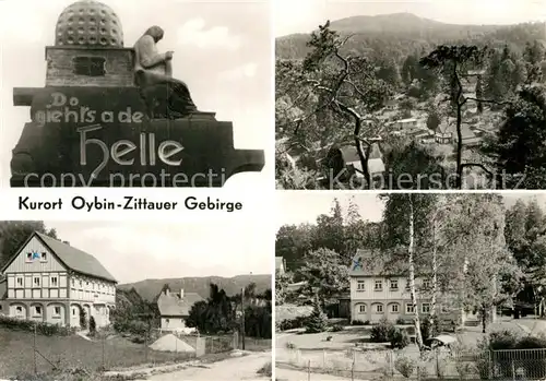 AK / Ansichtskarte Oybin Teilansichten Denkmal Zittauer Gebirge Kat. Kurort Oybin