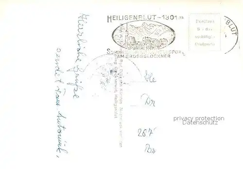 AK / Ansichtskarte Heiligenblut Kaernten Oberwaelderhuette mit Grossglockner Hohe Tauern Kat. Heiligenblut