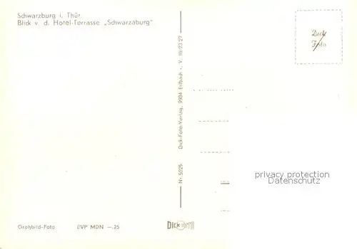 AK / Ansichtskarte Schwarzburg Thueringer Wald Hotel Terrasse Schwarzaburg  Kat. Schwarzburg
