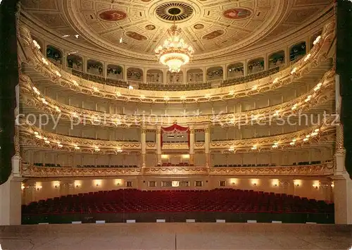 AK / Ansichtskarte Oper Semperoper Dresden Zuschauerraum  Kat. Musik