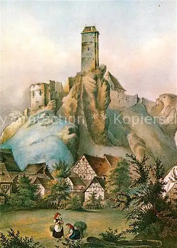 AK / Ansichtskarte Kuenstlerkarte C. Kaeppel Neuhaus Velden um 1850 Kat. Kuenstlerkarte