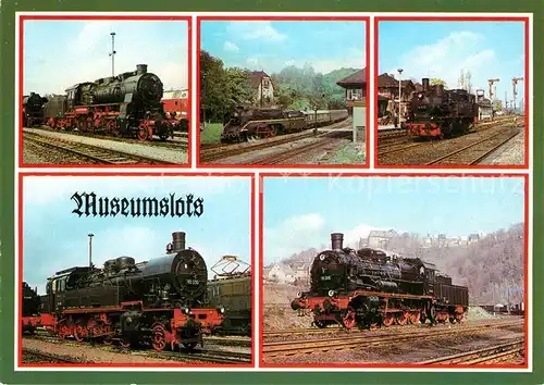 AK / Ansichtskarte Lokomotive Museumslokomotiven  Kat. Eisenbahn