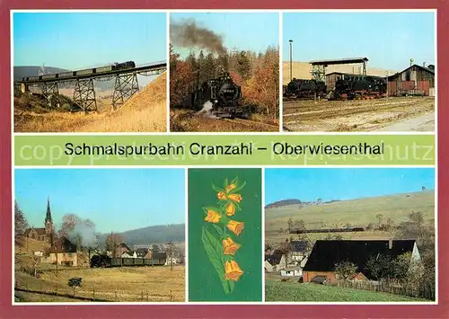 AK / Ansichtskarte Lokomotive Schmalspurbahn Cranzahl Oberwiesenthal Viadukt Kretscham Rothensehma Unterneudorf  Kat. Eisenbahn