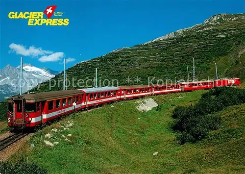 AK / Ansichtskarte Furka Oberalp Bahn Glacier Express Andermatt  Kat. Eisenbahn