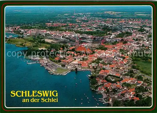 AK / Ansichtskarte Schleswig Schlei Fliegeraufnahme Kat. Erfde