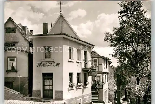 AK / Ansichtskarte Dilsberg Gasthaus Pension zur Burg Kat. Neckargemuend