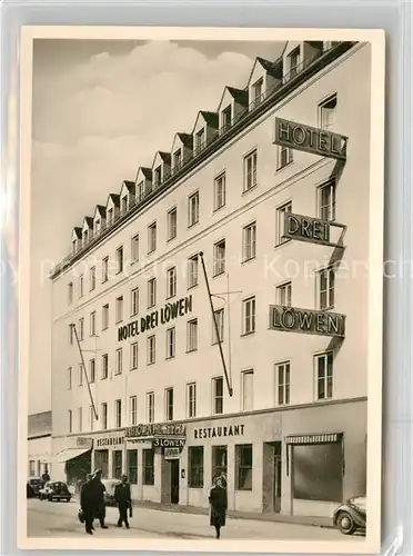 AK / Ansichtskarte Muenchen Hotel Drei Loewen Kat. Muenchen