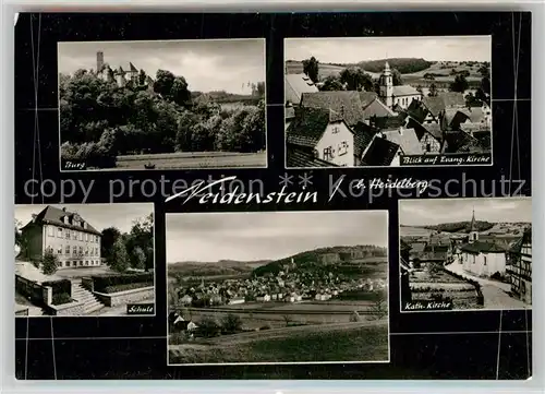 AK / Ansichtskarte Neidenstein Elsenzgau Burg Schule Kirchen Kat. Neidenstein