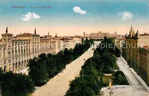 AK / Ansichtskarte Muenchen Maximilianstrasse Kat. Muenchen