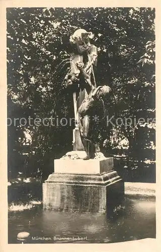 AK / Ansichtskarte Muenchen Brunnenbuberl Kat. Muenchen