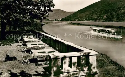 AK / Ansichtskarte Rockenau Hotel zur Traube Terrasse  Kat. Eberbach