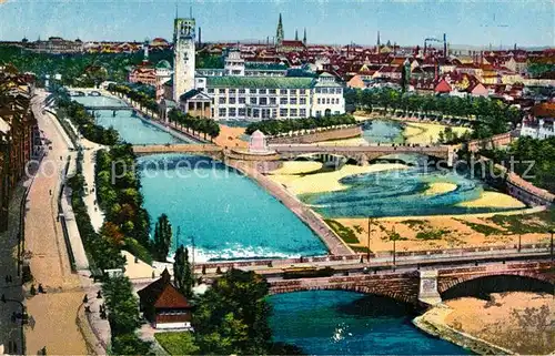 AK / Ansichtskarte Muenchen Deutsches Museum Partie an der Isar Kat. Muenchen