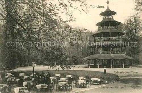 AK / Ansichtskarte Muenchen Chinesischer Turm Kat. Muenchen