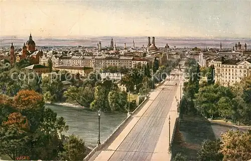 AK / Ansichtskarte Muenchen Blick vom Maximilianeum Kat. Muenchen