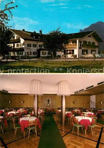 AK / Ansichtskarte Pettendorf Marquartstein Restaurant Cafe Wessmer Hof Gastraum Kat. Marquartstein