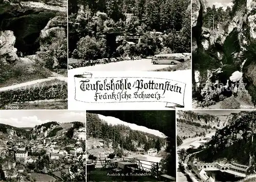 AK / Ansichtskarte Pottenstein Oberfranken Teufelshoehle Fraenkische Schweiz Kat. Pottenstein