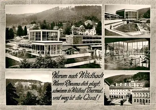 AK / Ansichtskarte Bad Wildbad Thermal Bewegungsbad Kurhaus Freibad Kat. Bad Wildbad