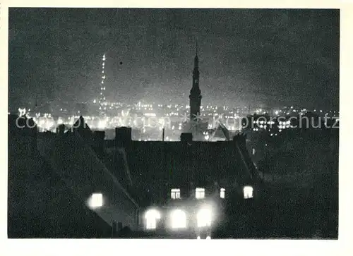 AK / Ansichtskarte Tallinn Talvine oehtu Stadtpanorama Winterabend Kat. Tallinn