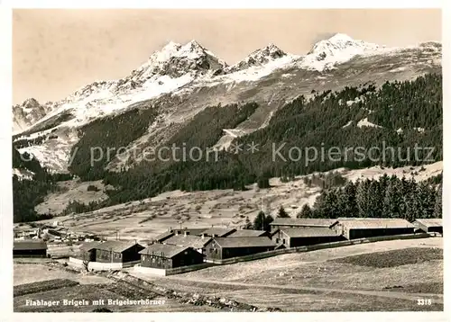 AK / Ansichtskarte Brigels Flablager Brigelserhoerner Alpenpanorama Kat. Brigels Breil