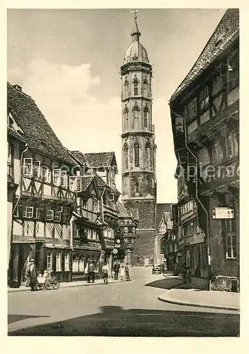 AK / Ansichtskarte Braunschweig St Andreas Kirche Kuechenstrasse Altstadt Fachwerkhaeuser Serie Deutsche Lande im Lichtbild Kat. Braunschweig