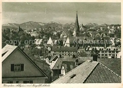AK / Ansichtskarte Kempten Allgaeu Stadtpanorama mit Nagelfluhkette Kupfertiefdruck Kat. Kempten (Allgaeu)