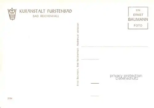 AK / Ansichtskarte Bad Reichenhall Kuranstalt Fuerstenbad  Kat. Bad Reichenhall