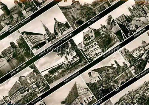 AK / Ansichtskarte Nuernberg Frauenkirche Rathaus Koenigstor Albrecht Duerer Haus  Kat. Nuernberg