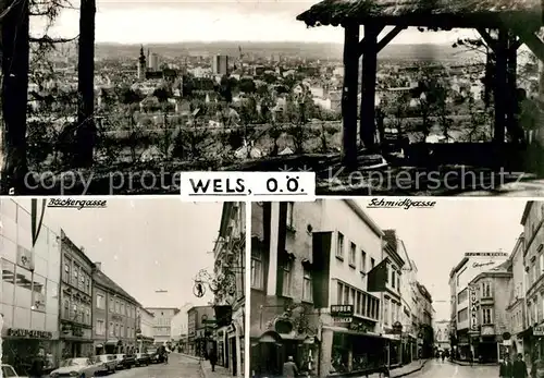 AK / Ansichtskarte Wels Schmidlgasse Baeckergasse 