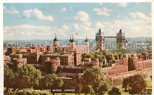 AK / Ansichtskarte London Tower and Tower Bridge  Kat. City of London
