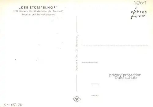 AK / Ansichtskarte Hotteln Stuempelhof  Kat. Sarstedt