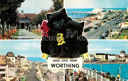 AK / Ansichtskarte Worthing West Sussex Beach House Park Gardens Marine Parade East The Pier Kat. Worthing