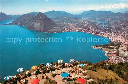 AK / Ansichtskarte Lugano Lago di Lugano Veduta dalla vetta del Bre