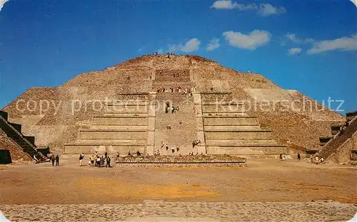 AK / Ansichtskarte San Juan Teotihuacan La Plaza y la Piramide de la Luna Kat. Mexiko