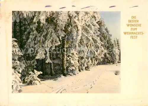 AK / Ansichtskarte Weihnachten Winterlandschaft  Kat. Greetings