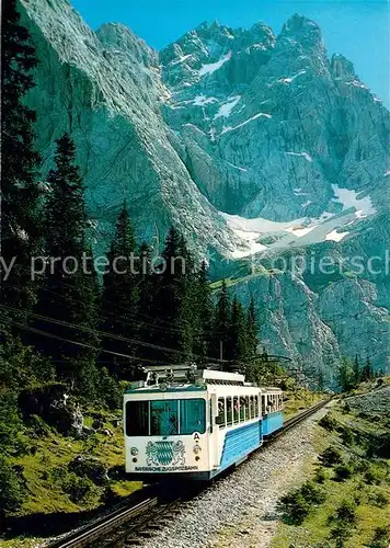 AK / Ansichtskarte Zugspitzbahn Zahnradbahn Zugspitze  Kat. Eisenbahn