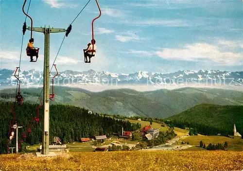 AK / Ansichtskarte Sessellift Feldberg Schwarzwald Hotel Feldbergerhof  Kat. Bahnen