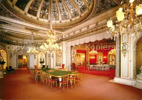 AK / Ansichtskarte Casino Spielbank Baden Baden Wintergarten Goldener Tisch Roter Saal  Kat. Spiel