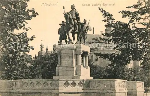 AK / Ansichtskarte Muenchen Kaiser Ludwig Denkmal Kat. Muenchen