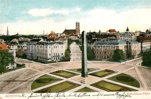 AK / Ansichtskarte Muenchen Karolinenplatz Kat. Muenchen