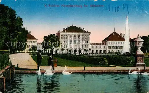 AK / Ansichtskarte Muenchen Koenigliches Schloss Nymphenburg Kat. Muenchen