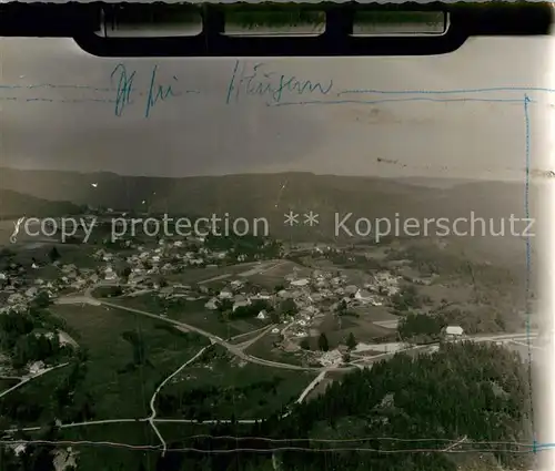 AK / Ansichtskarte Haeusern Hoechenschwand Fliegeraufnahme 