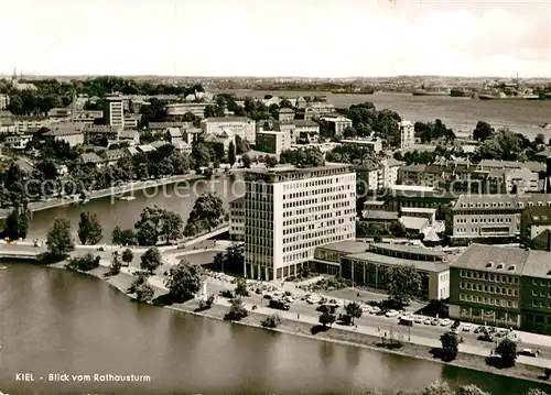 AK / Ansichtskarte Kiel Panorama Blick vom Rathausturm Kat. Kiel