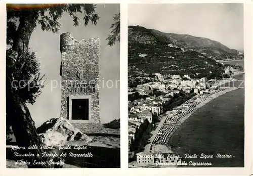 AK / Ansichtskarte Finale Ligure Riviera delle Palme Caprazoppa Mousoleo Ricordo del Maressiallo Italia Enrico Caviglia